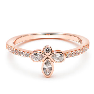 Emporial Royal Fashion prsten Čtyřlístek Rose gold 14k růžové zlato ATH-R15-ROSEGOLD Velikost: 9 (EU: 59-60)