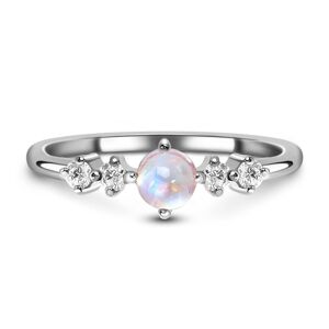 Royal Exklusive Royal Fashion stříbrný rhodiovaný prsten Rozkoš s drahokamem Moonstonem a drahokamy topazy GU-DR8702R-SILVER-MOONSTONE-TOPAZ Velikost…