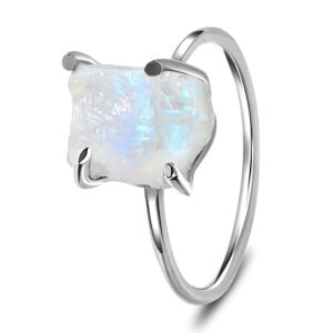 Royal Exklusive Emporial luxusní prsten Měsíční duhový kámen Raw GU-DR15849R-MOONSTONE Velikost: 5 (EU: 49-50)