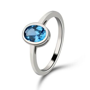 Emporial stříbrný rhodiovaný prsten Oko oceánu MA-R0569 Velikost: 5 (EU: 49-50)