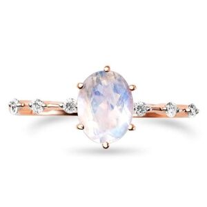 Royal Exklusive Emporial prsten Princeznin klenot 14k růžové zlato Vermeil Velikost: 5 (EU: 49-50)