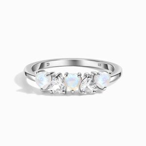 Royal Exklusive Royal Fashion stříbrný rhodiovaný prsten Láska s drahokamy Moonstony a drahokamy topazy GU-DR20559R-SILVER-MOONSTONE-TOPAZ Velikost: …