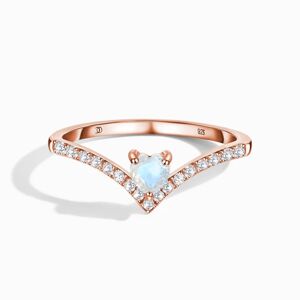 Royal Exklusive Royal Fashion prsten Jeden pro mě 14k růžové zlato Vermeil s drahokamem Moonstonem a drahokamy topazy GU-DR20232R-ROSEGOLD-MOONSTONE-…