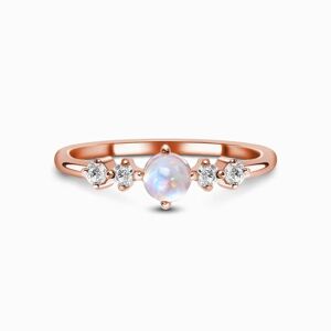 Royal Exklusive Royal Fashion prsten Rozkoš 14k růžové zlato Vermeil s drahokamem Moonstonem a drahokamy topazy GU-DR8702R-ROSEGOLD-MOONSTONE-TOPAZ V…