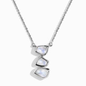 Royal Exklusive Royal Fashion stříbrný rhodiovaný náhrdelník Oslnění DR24901N-SILVER-MOONSTONE