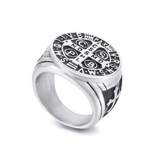 Royal Fashion pánský prsten Kříž KR107710-WGDM Velikost: 11 (EU: 64-67)