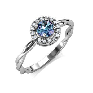 Royal Fashion stříbrný pozlacený prsten Alexandrit DGRS0023-WG Velikost: 7 (EU: 54-56)