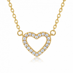 SOFIA zlatý náhrdelník se srdíčkem AUBKHV54J1P-ZY