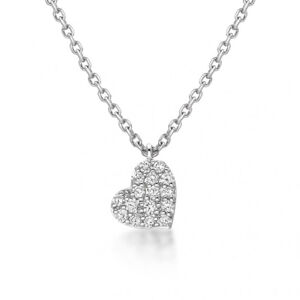 SOFIA DIAMONDS zlatý náhrdelník se srdcem a diamanty 0,101 ct GEMCS30046-12