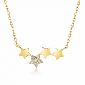 SOFIA zlatý náhrdelník s hvězdičkami NB9NBG-0024