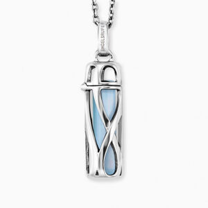 ENGELSRUFER náhrdelník s kamenem vel. S - modrý achát ERN-HEAL-BA-S