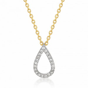 SOFIA DIAMONDS zlatý náhrdelník s diamanty 0,074 ct GEMCS29700-25