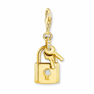 THOMAS SABO přívěsek charm Lock with key gold 1876-414-14