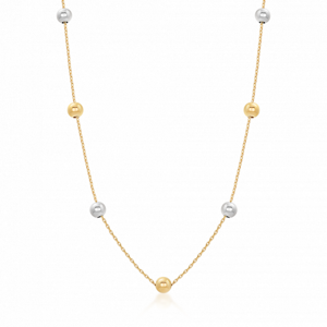 SOFIA zlatý náhrdelník s kuličkami PAK12082GW