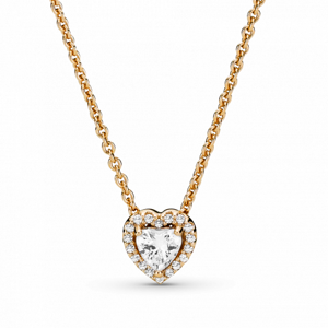 PANDORA zlatý náhrdelník Zářivé srdce 359520C01-45