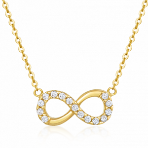 SOFIA zlatý náhrdelník s nekonečnem PAK10399G-45