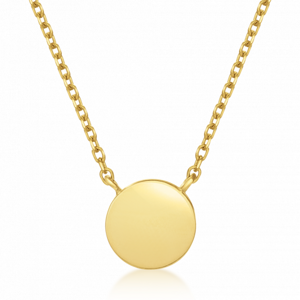 SOFIA zlatý náhrdelník s kruhovou plotýnkou NB9NBG-0240