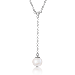SOFIA stříbrný náhrdelník s perlou AEAN1083WFM/R42+5
