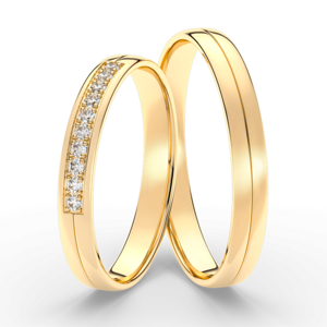 SOFIA zlatý dámský snubní prsten ML65-60/D-3WYG
