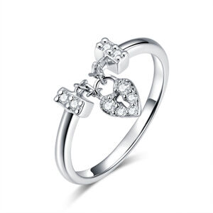 Royal Fashion prsten Zámek lásky SCR466