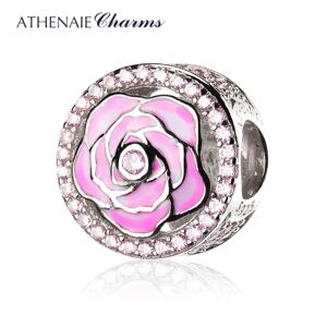 Athenaie přívěsek Růžová růže lásky EN39
