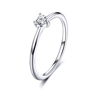 Royal Fashion prsten Křišťálové srdce SCR498 Velikost: 8 (EU: 57-58)